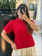 TSHIRT TRANÇA BIA - VERMELHO