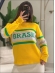 BLUSA MOUSSE LISTRAS - AMARELO