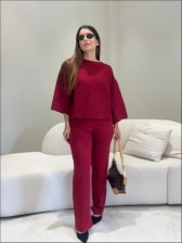 CONJUNTO MODAL MARCELINA - Vermelho cherry