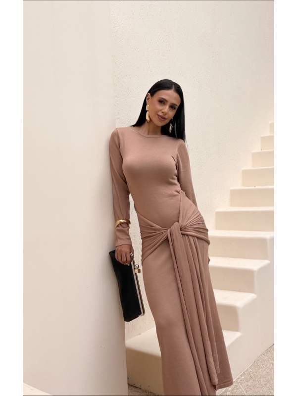 VESTIDO LONGO KIMBERLY - BEGE NOVO
