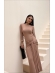 VESTIDO LONGO KIMBERLY - BEGE NOVO