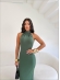 VESTIDO MARISTELA - VERDE MILITAR
