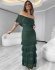 VESTIDO MYKONOS RAYON - Verde Musgo