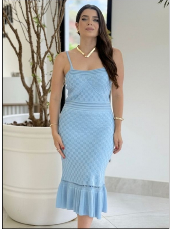 VESTIDO BELLE - AZUL BEBE