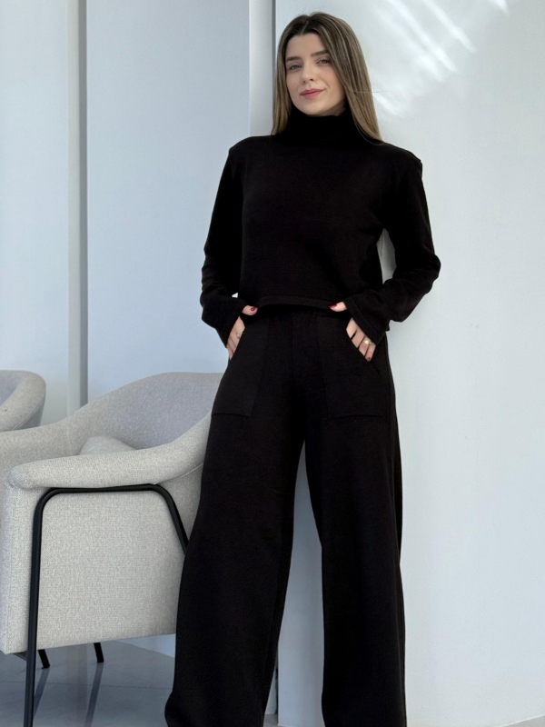 CONJUNTO MODAL MARCELA - Preto - Liso