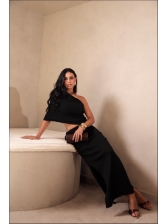 VESTIDO MODAL MAGNÓLIA - PRETO