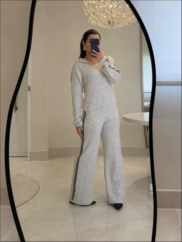 CONJUNTO MOUSSE CECILIA - BRANCO MESCLA