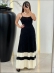 VESTIDO CARLOTA - PRETO/OFF