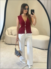 REGATA BICOLOR - Vermelho cherry com off white