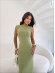 VESTIDO GEISE - VERDE MALVA