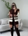 CASACO LETÍCIA - Marrom/Bege novo/Areia/Off white