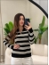 BLUSA BICOLOR ANTONIA - PRETO/OFF WHITE