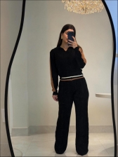 CONJUNTO LISTRAS LUCIANA - PRETO
