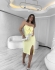 VESTIDO TOMARA QUE CAIA ALDA - Amarelo claro