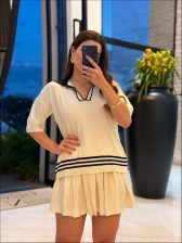 TSHIRT BERENICE - Off white com preto
