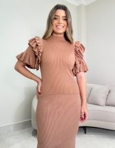 BLUSA BABADOS SUZY - Bege novo