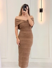 VESTIDO FRANCESCA - Caqui