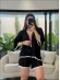 CONJUNTO SHORT LORETA - Preto com branco