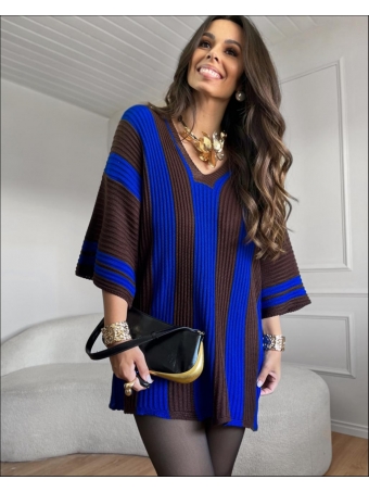 BLUSA LISTRAS BICOLOR VERTICAIS