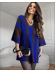 BLUSA LISTRAS BICOLOR VERTICAIS - AZUL BIC/ MARROM