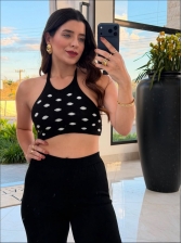 TOP POÁ FRENTE ÚNICA - PRETO COM BRANCO