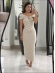 VESTIDO JACARD HELOISA - OFF WHITE