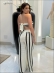CONJUNTO CAMILE - Off white com preto