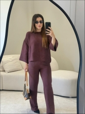 CONJUNTO MODAL MARCELINA - BURGUNDY