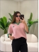 TSHIRT RENDADA BRASIL - ROSA BEBE