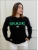 BLUSA MOUSSE BANDEIRA - PRETO