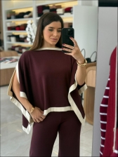 CONJUNTO KIMONO  NARCISA - BERINJELA