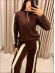 CONJUNTO BICOLOR HELO - MARROM