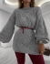 MAXI TRICOT MÔNICA - Cinza mescla