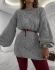 MAXI TRICOT MÔNICA - Cinza mescla