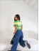 CROPPED LISTRADO BRASIL - VERDE BANDEIRA