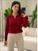 BLUSA ARY MANGA LONGA LISA - VERMELHO