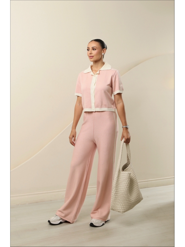 CONJUNTO LISTRAS LORENA - ROSA BEBE / OFF