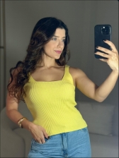 REGATA CANELADA MARTA - AMARELO