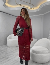 VESTIDO RENDADO THALIA - Vermelho cherry