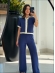 CONJUNTO LISTRAS LORENA - AZUL/OFF