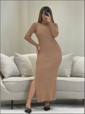 VESTIDO LONGO FLORENZA - Bege novo