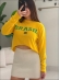 BLUSA MOUSSE BANDEIRA - AMARELO