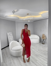 VESTIDO LUREX YARA - Vermelho