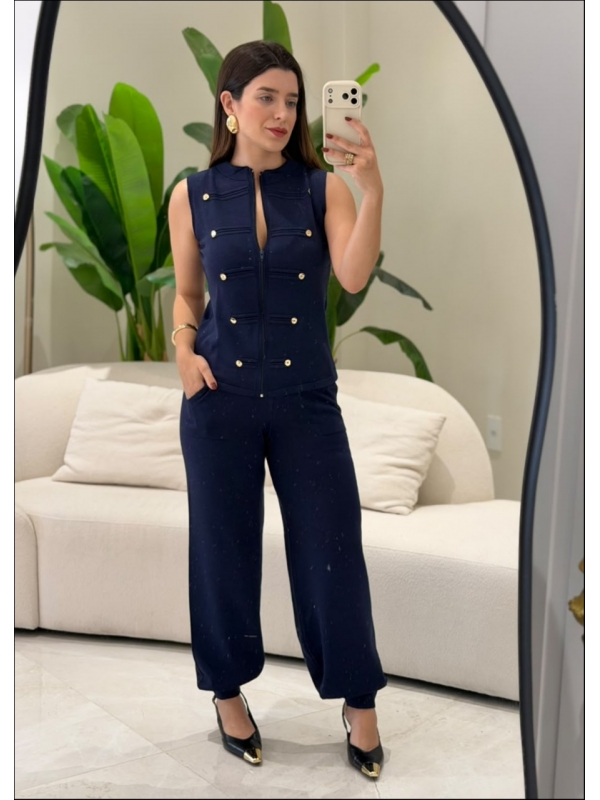 CONJUNTO MICHELI - AZUL MARINHO