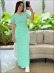 VESTIDO POLO RENDADO - VERDE AGUA