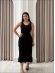 VESTIDO CHARLENE - PRETO -  LONGUETE