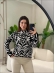 BLUSA JACARD MOUSSE - PRETO