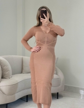 VESTIDO ÁQUILA - Bege novo