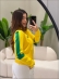 BLUSA BANDEIRA ZIPER - AMARELO