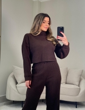 CONJUNTO MOUSSE AURORA - Marrom